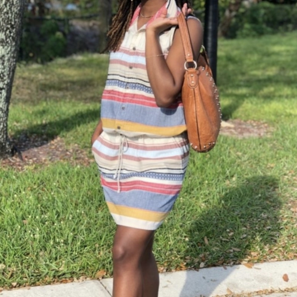 MOTHER Sleeveless Shirt Dress